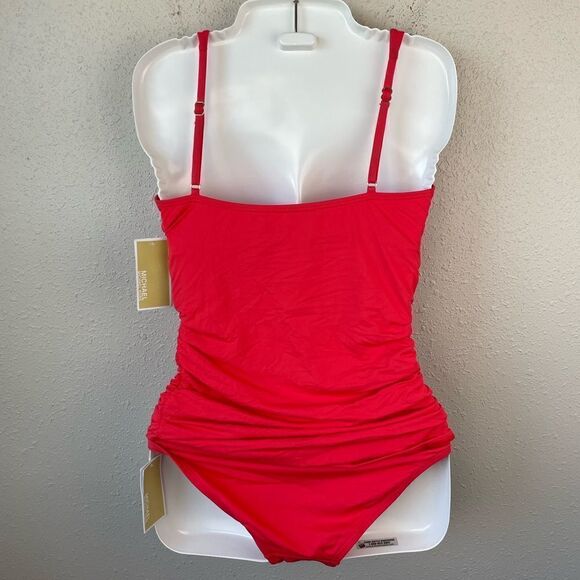 NWT MICHAEL Michael Kors Sea Coral Tankini Top and Matching Bottoms Size S - Picture 5 of 8